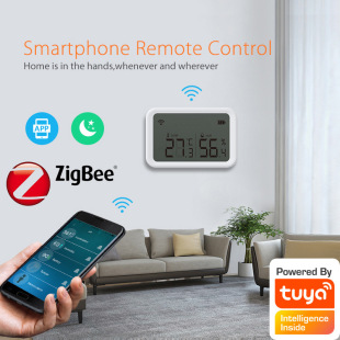 Tuya ZigBee/WIFI temperature and humidity illuminance sensor supports remote control monitoring of HomeKit mobile phones