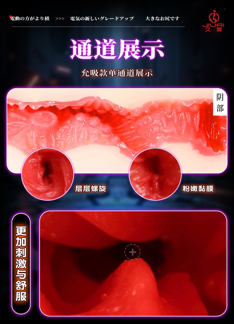 Jiuai Corgi Hip Gen 2 Male Masturbator with Voice Control, Dual-Channel TPE, Skin Tone — detail image 27