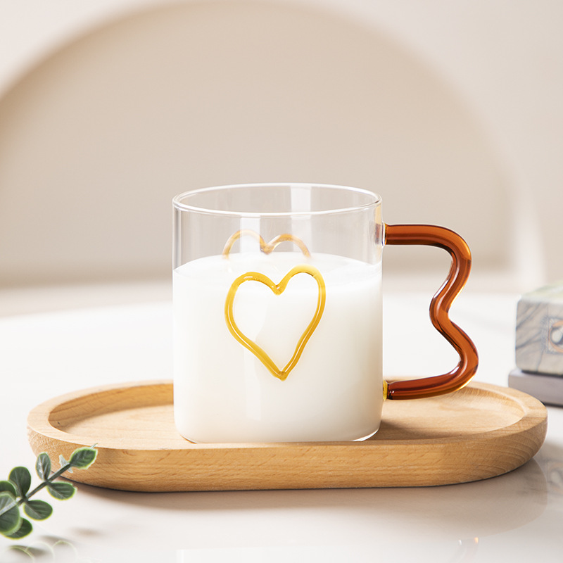 Juego de vasos de vidrio para el hogar, vaso para beber, vaso para leche y zumo, vaso de té transparente simple para sala de estar, gran capacidad