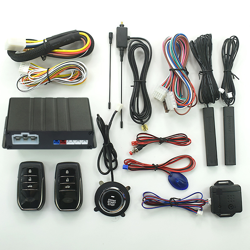 X5 Car Pke Anti-Theft Alarm Intelligent One-Button Start Remote Control Start 6-Wire Central Control App Control Direct Sales