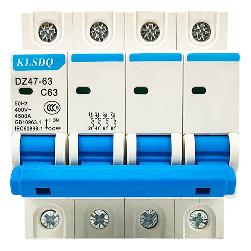 Воздушный выключатель DZ47-63, электрический выключатель, воздушный выключатель 1P, 2P, 3P, 4P, воздушный выключатель 6A ~ 63A, небольшой автоматический выключатель