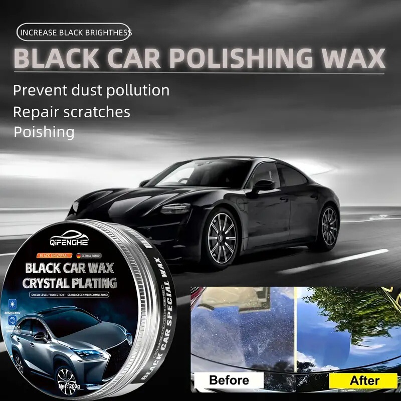 Cross-Border Supply of Black Car Wax for Waxing, Polishing, Coating, Maintenance Wax, Black Wax, Scratch Repair, Paint Scratch Repair