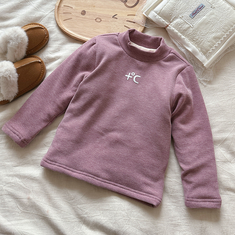 [en stock] niñas camisetas de camisa de camiseta de cuello medio alto para niños camisetas de manga larga para mujeres treasure extranjero camiseta de algodón
