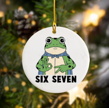 Ventas transfronterizas calientes seisseven67 seis siete decoraciones de Navidad acrílicas decoración divertida