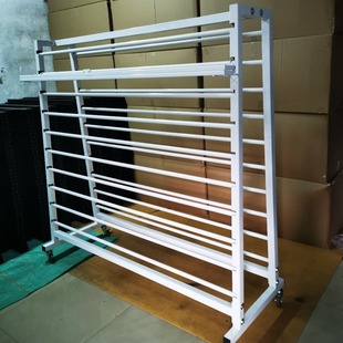 Factory hot new multi-layer double-sided 18-layer thick metal tablecloth rack with knife towel fabric packaging paper rack