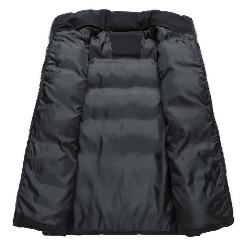 Chaleco de invierno de los hombres abajo abrigo de algodón acolchado estilo coreano moda cálido más tamaño chaleco casual chaleco Delgado chaleco chaqueta