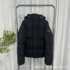 高版本25FW大鹅家加拿大鹅欧阳娜娜同款连帽情侣羽绒服OS版型百搭