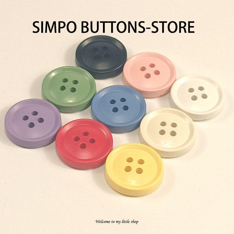 DIY Colorful Four-Eye Buttons with Thin Edges, Cute Cartoon Baby Children's Clothing Shirts, Sweaters, Cardigans, Jacket Buttons Wholesale