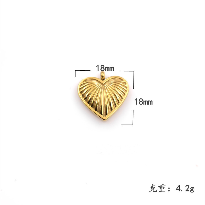 42# large vertical oblique peach heart