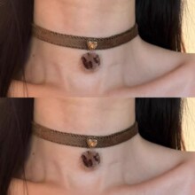 ��ɫ���yë�����choker�ȦŮС���ﶬy2k���������°ٴ��朳�