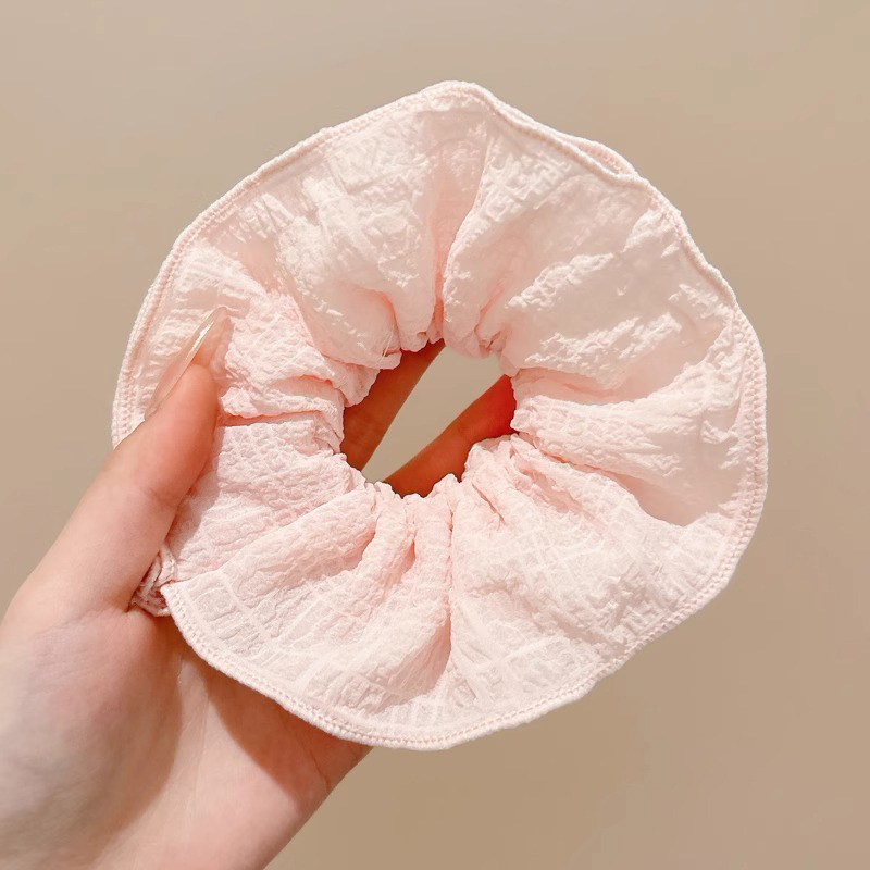 Encaje coreano, lazo para el cabello de intestino grueso, temperamento femenino de alto nivel, cuerda de cabeza de cola de caballo baja, cuerda para el cabello de flor de cabeza de doble capa, accesorios para el cabello