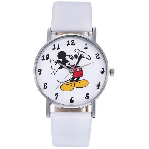 卡通时尚潮流儿童手表米奇米妮皮带套装小孩礼品数字面学生石英表