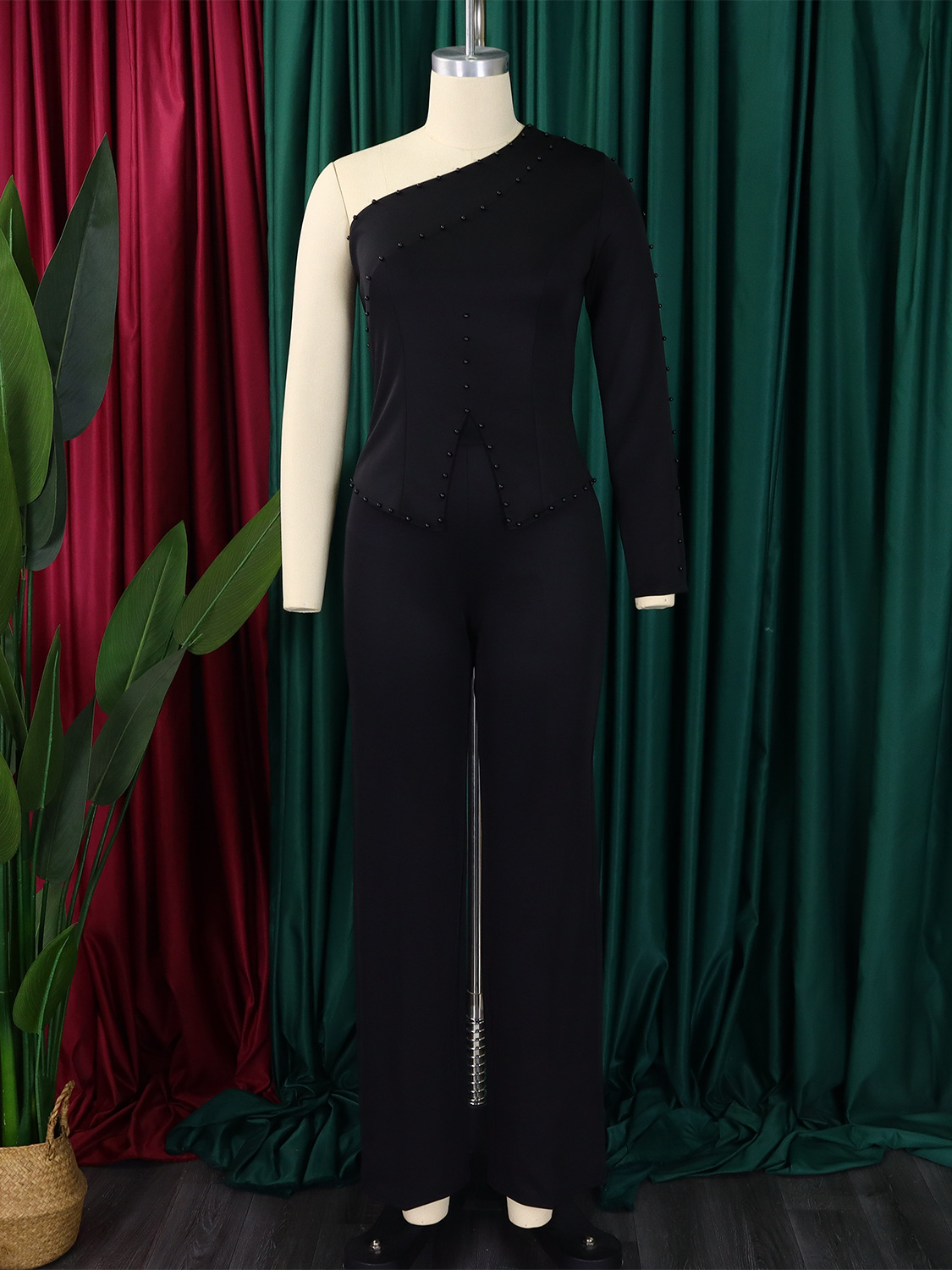 Täglich Frau Elegant Klassischer Stil Einfarbig Elasthan Polyester Hosen-sets Hosen-sets display picture 4