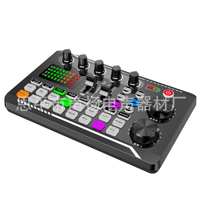 Versión en inglés transfronteriza F998 tarjeta de sonido en vivo TikTok Kuaishou Internet celebridad juego de grabación de anclaje teléfono móvil computadora Universal