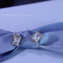 高品质何家轻奢优雅高级感耳饰女HEFANG何方星月方糖耳钉工厂直销