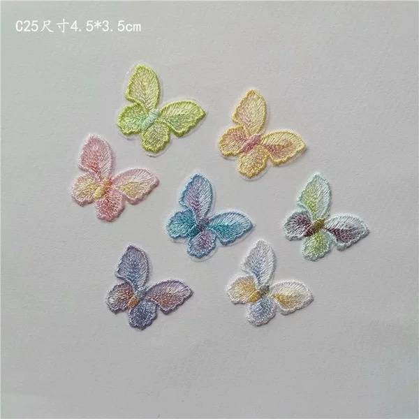 Bow accessories accessories accessories accessories hairpin headdress color gold thread embroidery bow bright butterfly