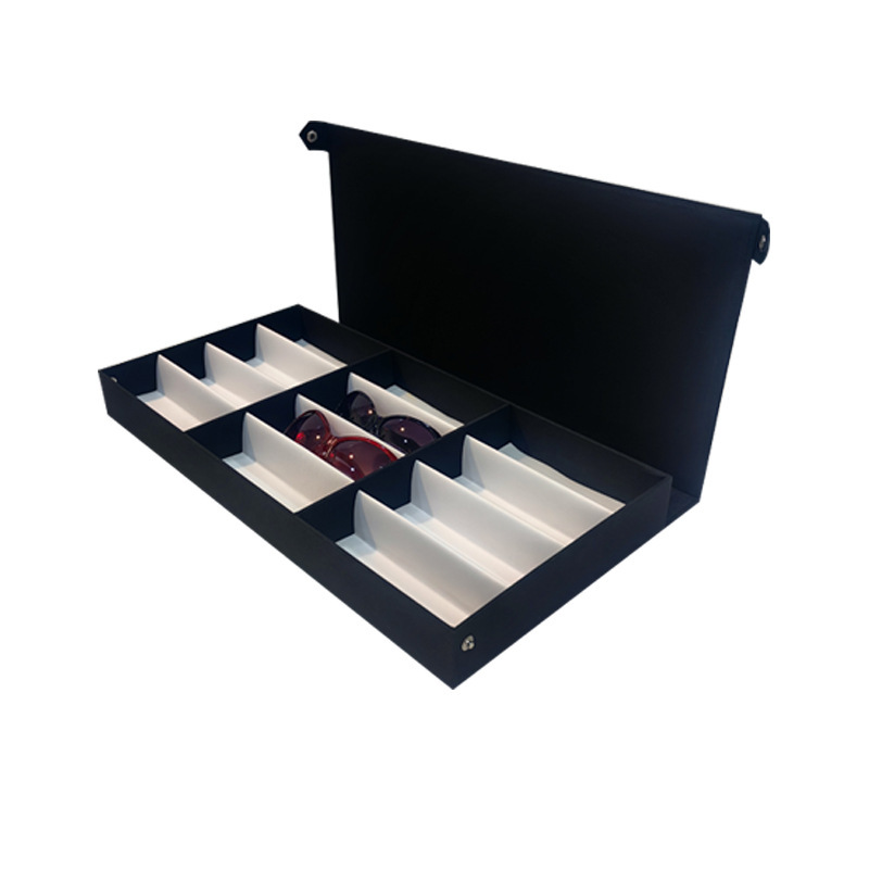 Cross-Border 12-Compartment Sunglasses Storage Box, Eyewear Store Exhibition Desktop Display Box, Watch and Jewelry Display Box with Multiple Compartments Cross-Border 12-Compartment Sunglasses Storage Box, Eyewear Store Exhibition Desktop Display Box, Watch and Jewelry Display Box with Multiple Compartments