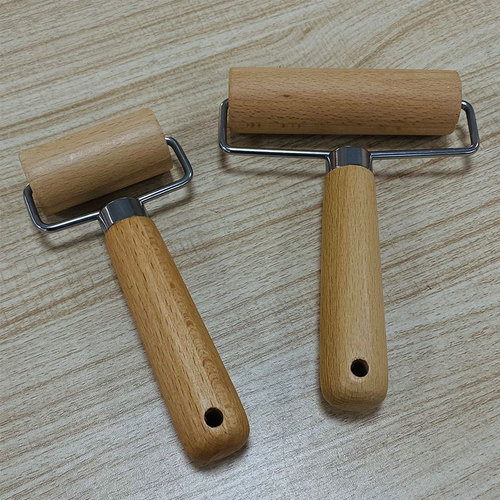 Walnut wood rolling pin for home use, solid wood pastry and pizza roller, dough roller, roller dough stick