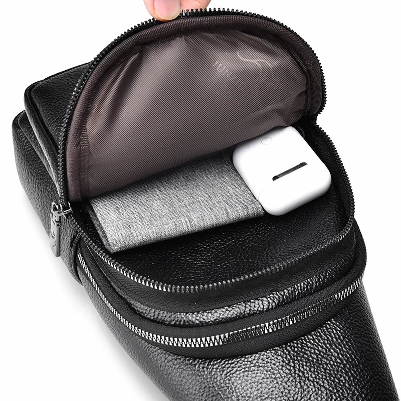 Polyurethane chest bag, bag strap one shoulder, trend sports backpack, belt bag, Korean style