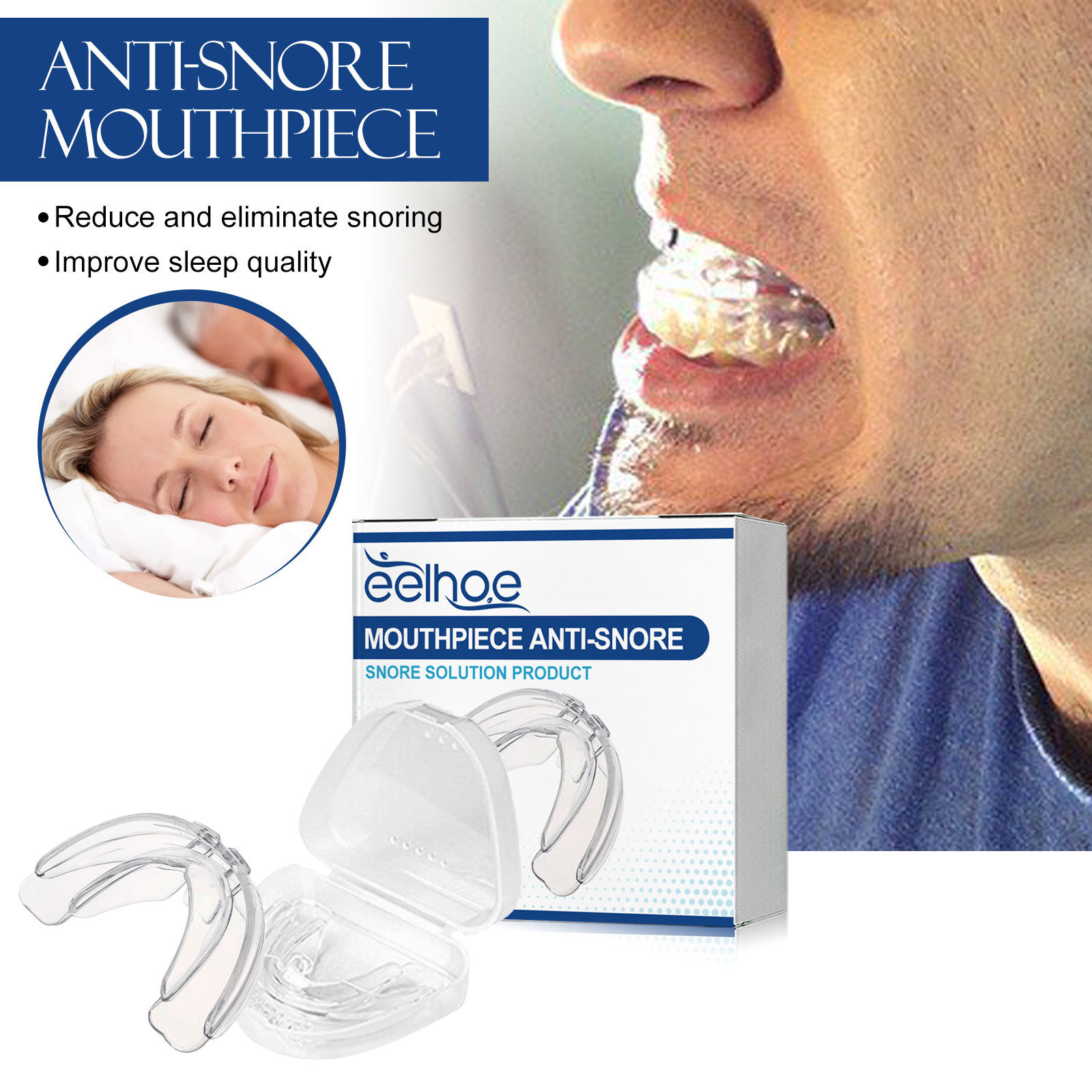 EELHOE es cómodo de usar soportes dentales, flexibles, ligeros, transpirables, fáciles de usar soportes dentales.