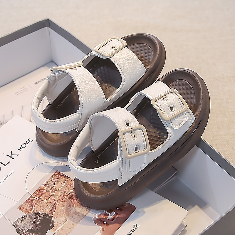 Sandalias deportivas de suela blanda para niños 2025 verano nuevos zapatos para niñas zapatos de playa con punta abierta para niños grandes sandalias para niños image 5