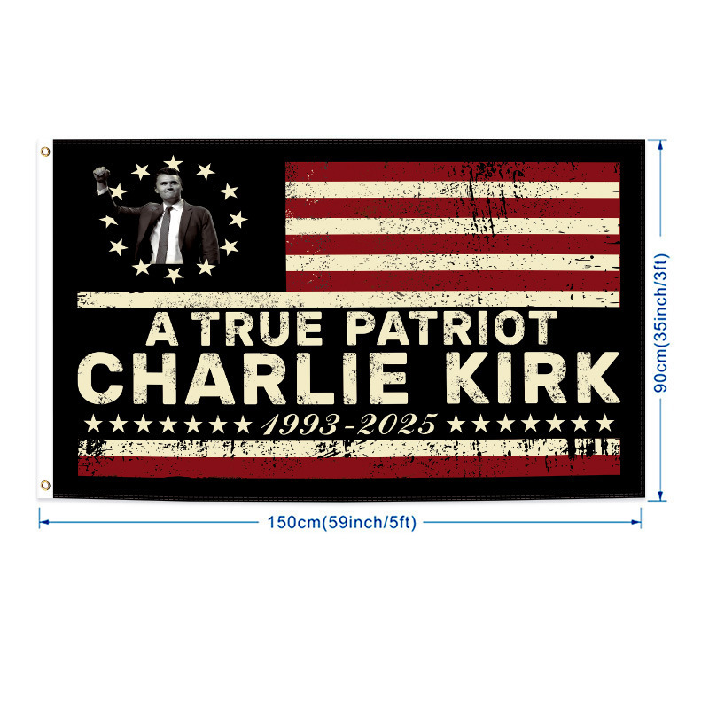 亚马逊跨境旗子定制Turning Point USA flag90*150美国转折点旗帜|undefined