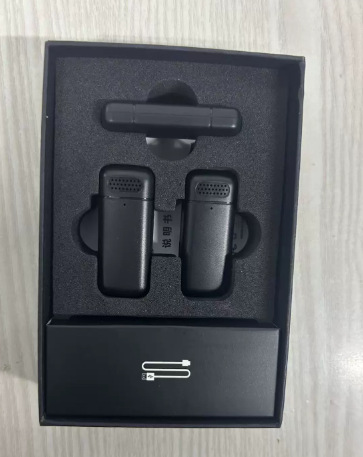 Nuevo micrófono inalámbrico de solapa con estuche de carga con pantalla digital para grabación de video en vivo, micrófono ligero, compacto y con reducción de ruido