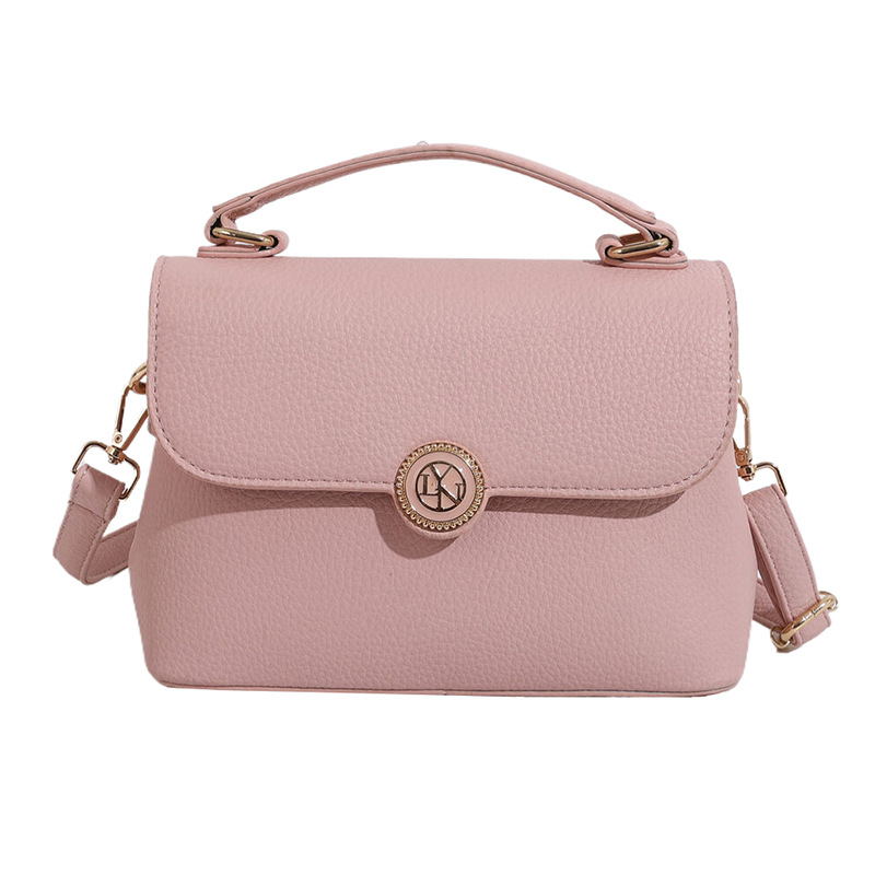 Bolso mujer 2024 nueva textura de moda color sólido bolso de hombro simple estilo occidental color caramelo bolso de mensajero de viaje de viaje