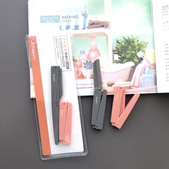 今之逸品kinepin摺疊式修眉刀微距防護網三折刮眉刀鋒利微齒2支裝