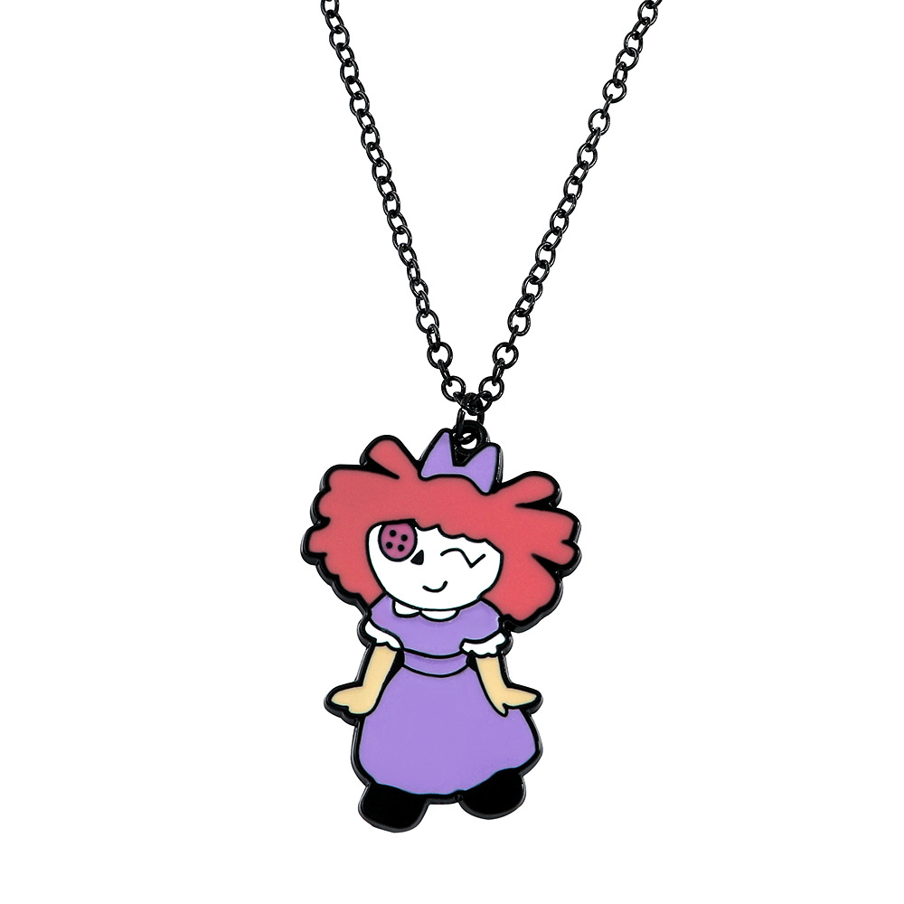 Transfronterizo Temu comedia europea y americana anime magia digital circo pomni collar llavero colgante joyería