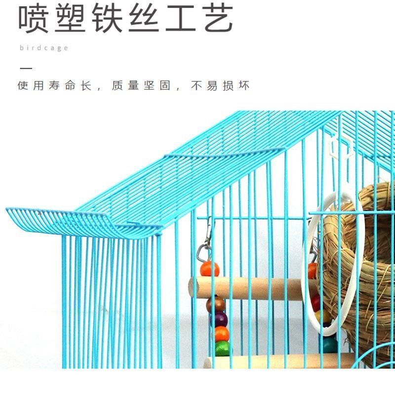 セキセイインコ鳥かご牡丹真珠鳥小屋金属屋根観賞ケージ鉄繁殖鳥かご|undefined
