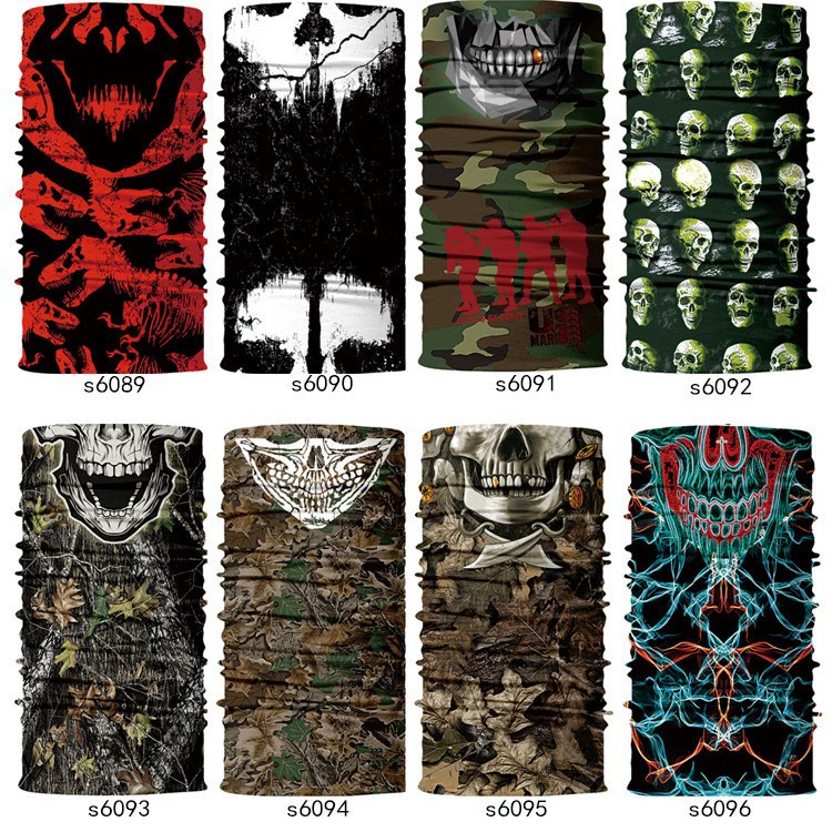 Черт Ghost Face Digital Magic Head Scarf Cycling Phantom Scarf