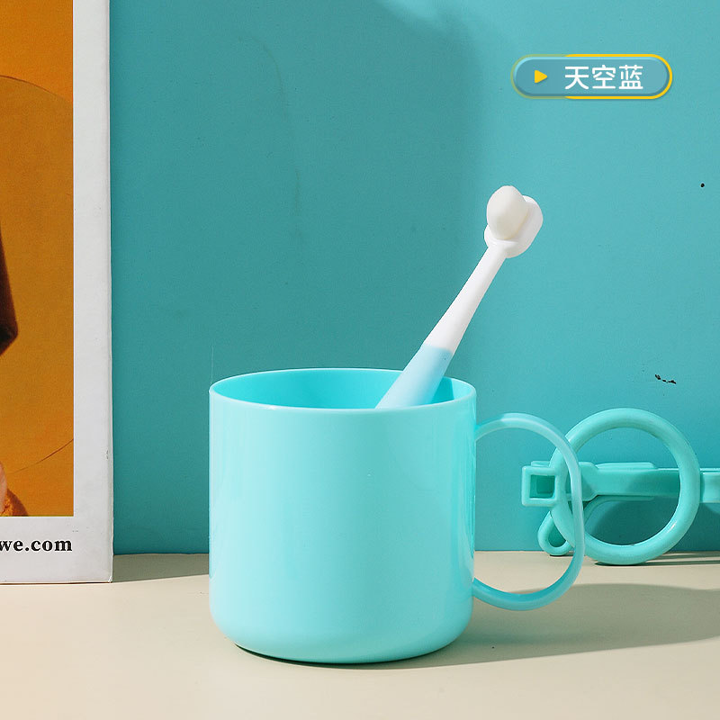 Venta al por mayor taza de enjuague bucal taza cepillo de dientes taza hogar lindo gota resistente taza de agua de dibujos animados cepillado taza de lavado