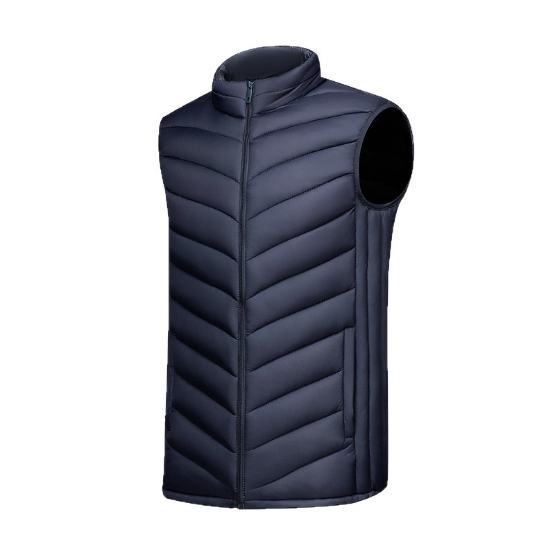 Aliexpress base de hombre de otoño y invierno, chaleco blanco cálido, chaleco de tendencia explosiva Amazon