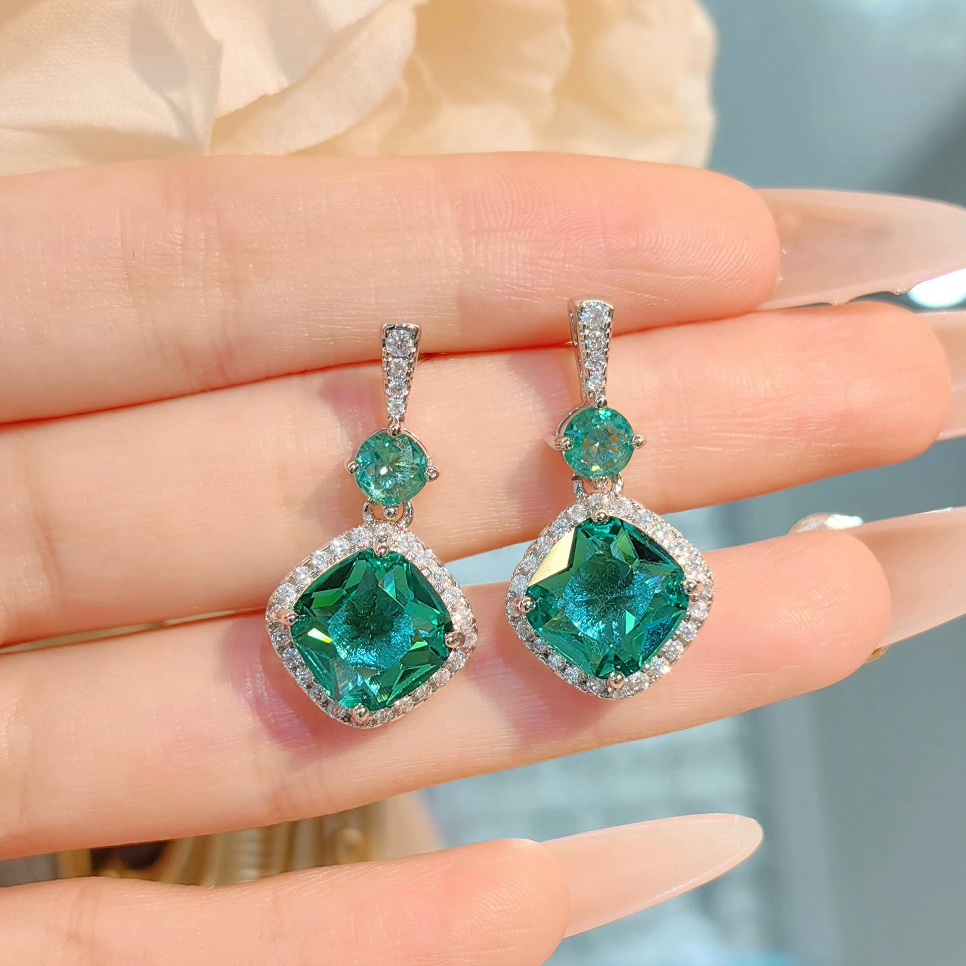 П pendant из сапфира королевский, серьги, кольцо, набор