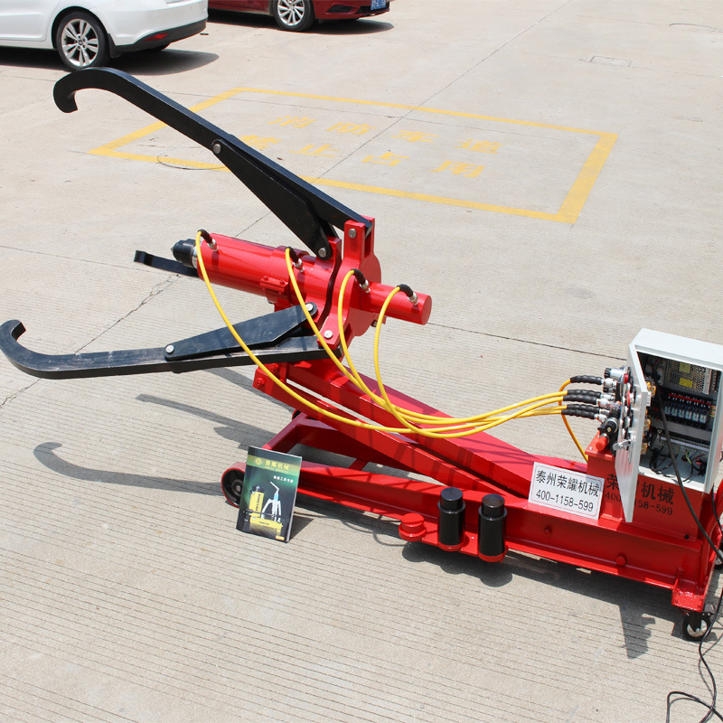 50T车载式液压拉马小车式自动对中两爪电动长降全自动液压拉马