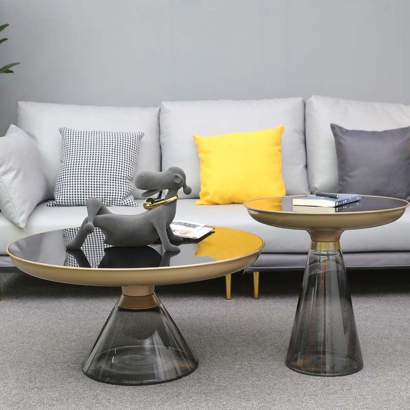 Round modern glass design small bell
