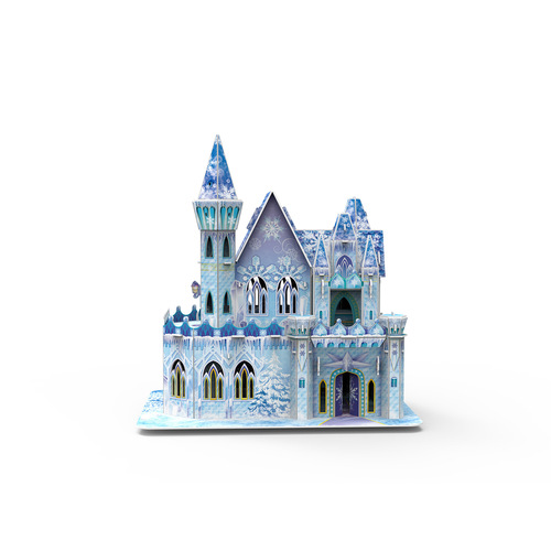 Ice and Snow Castle Parent-Child DIY House Early Education Children's Intelligence Craft Assembly Building Block Model 3D Puzzle Cross-border