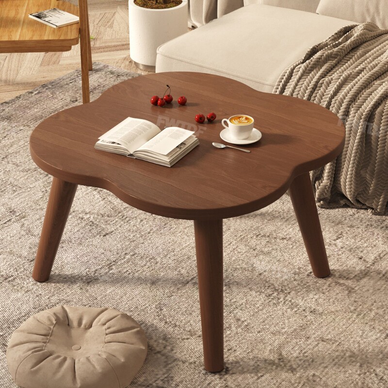 Bay Window Table, Balcony Tea Table, Tatami Small Table, Living Room Coffee Table, Small Vintage-Style Round Table on the Carpet Bay Window Table, Balcony Tea Table, Tatami Small Table, Living Room Coffee Table, Small Vintage-Style Round Table on the Carpet