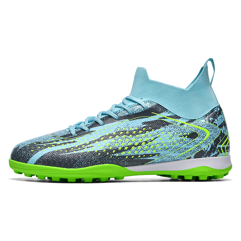 2025 nuevos zapatos de fútbol al aire libre de clavos altos concursos al por mayor fábrica de césped cómodo venta directa juvenil transfronteriza
