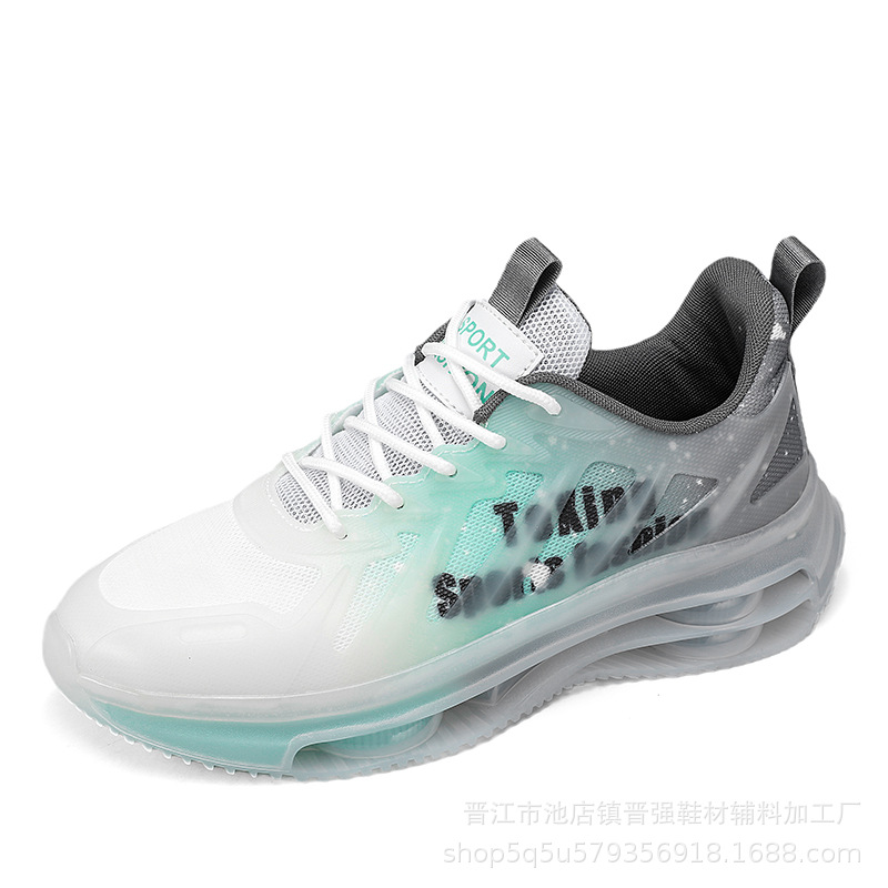 Otoño zapatos de los hombres de malla transpirable de moda todo partido casual juventud corriendo deportes de los hombres de altura oculta aumento de los zapatos de papá