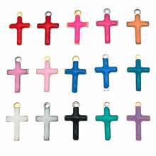 ����ֲ�ɫ˫�淩��ʮ�ּܵ��͵�׹�Ҽ�DIY������Ʒ���10x6mm
