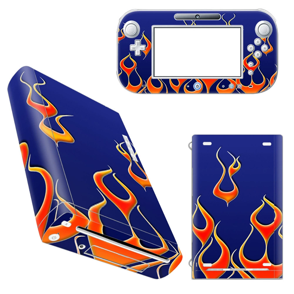 Xiangyi игровая консоль Nintendo Wii U Wiiu, заплатка, PVC материал, синий огонь