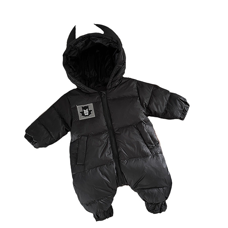 Baby plumón jaqueta de invierno baby outwear ropa caliente chico guapo estilo extranjero ropa de escalada blanca