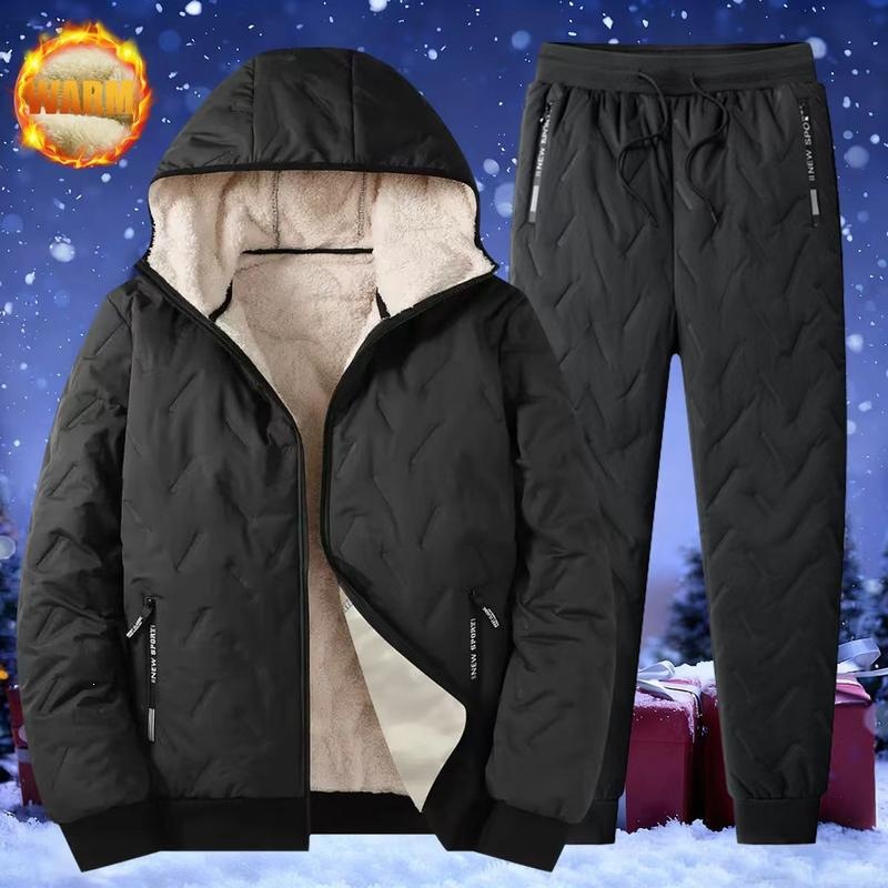 F 88822 Winter Fleece Hooded Cotton Jacket 加绒连帽棉服