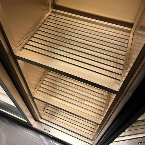 Winery wine cellar metal steel plate display cabinet glass white wine cigar cabinet built-in stainless steel constant temperature and humidity red wine cabinet