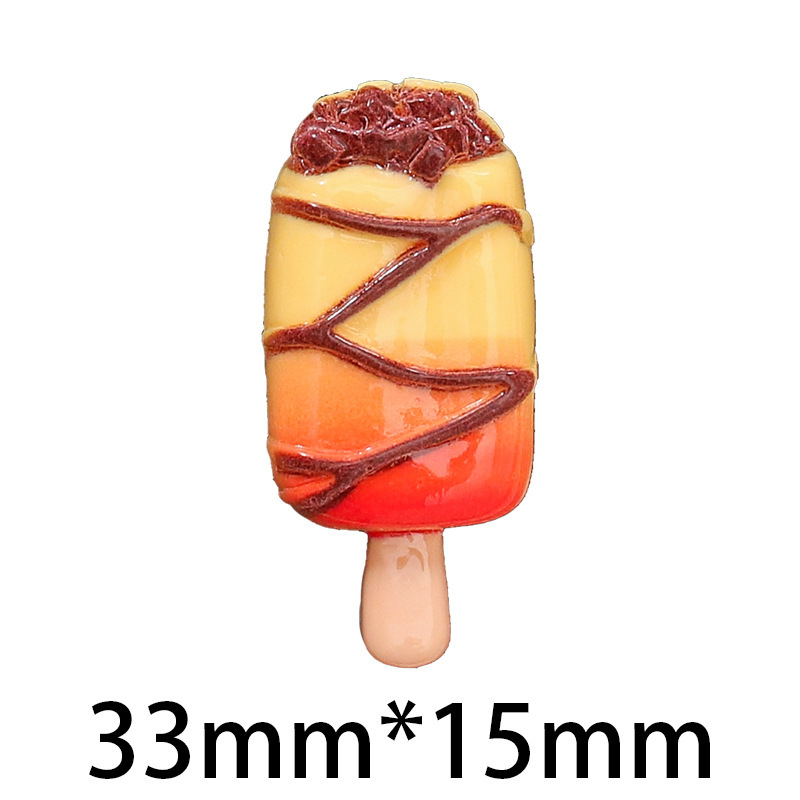 仿真卡通冰淇淋雪糕树脂食玩diy饰品配件奶油胶手工发夹材料批发|undefined