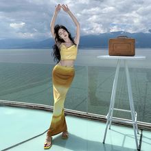 巴厘岛泰国旅游穿搭露背沙滩裙女夏季性感海边度假辣妹比基尼泳衣