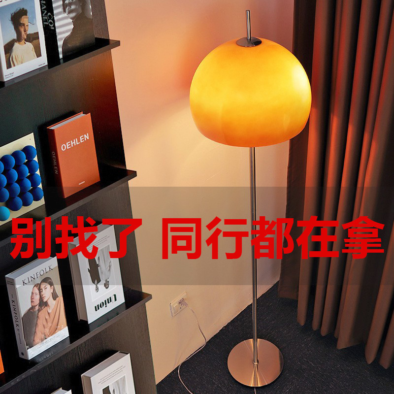 Mushroom Floor Lamp Bauhaus Wabi-Sabi Style Vintage Homestay Creative Living Room Sofa Bedroom Internet Celebrity Decorative Table Lamp