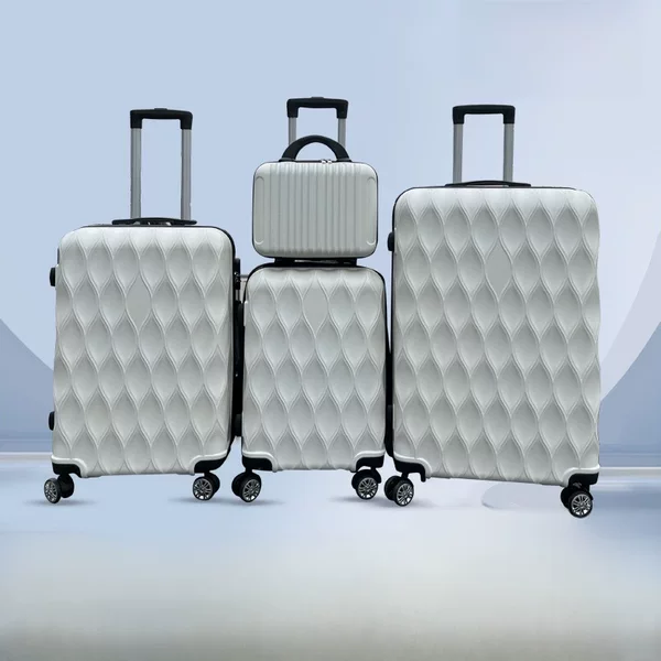 Factory ABS universal wheel luggage case 12/20/24/28 inch four-piece set of foreign trade to develop boarding luggage